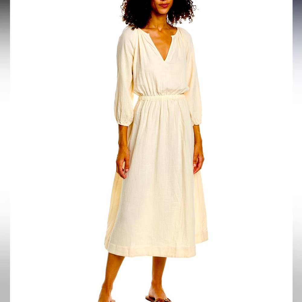 Monrow open back gauze dress